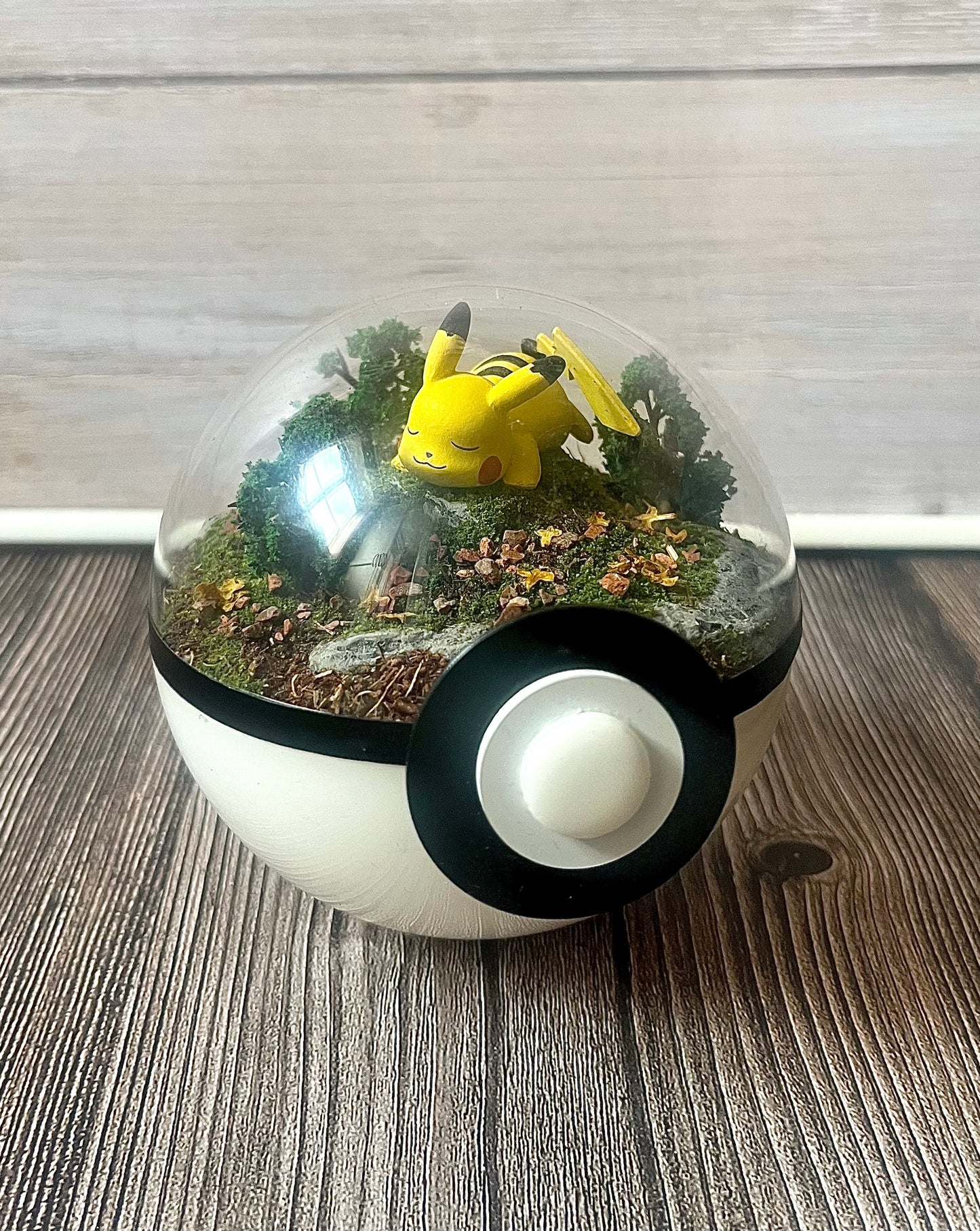 PIKACHU (Small 10cm) PokéBall Diorama Terrarium