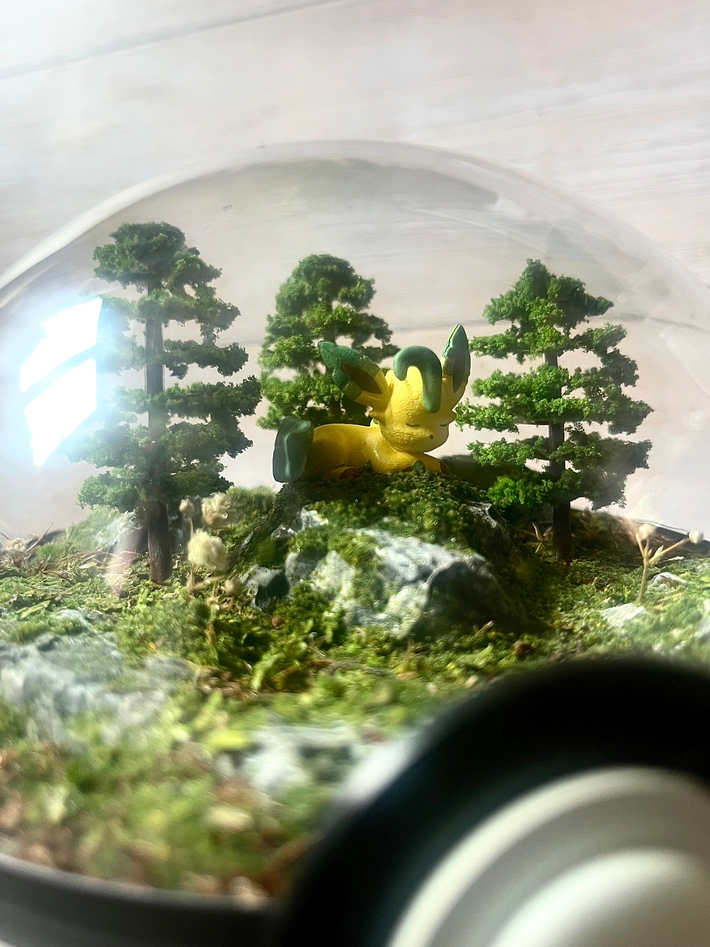 LEAFEON (Medium 12cm) PokéBall Diorama Terrarium