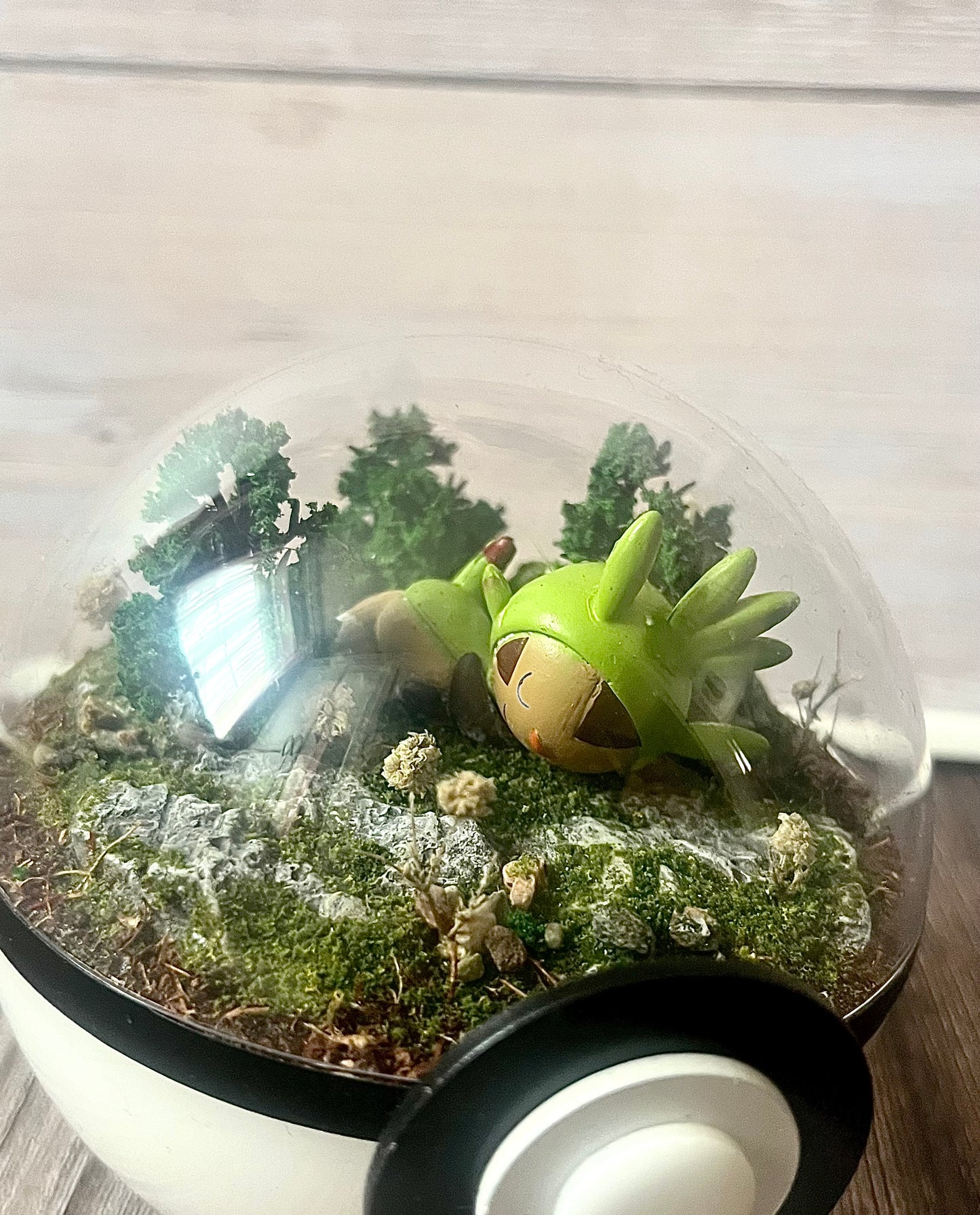 CHESPIN (Small 10cm) PokéBall Diorama Terrarium