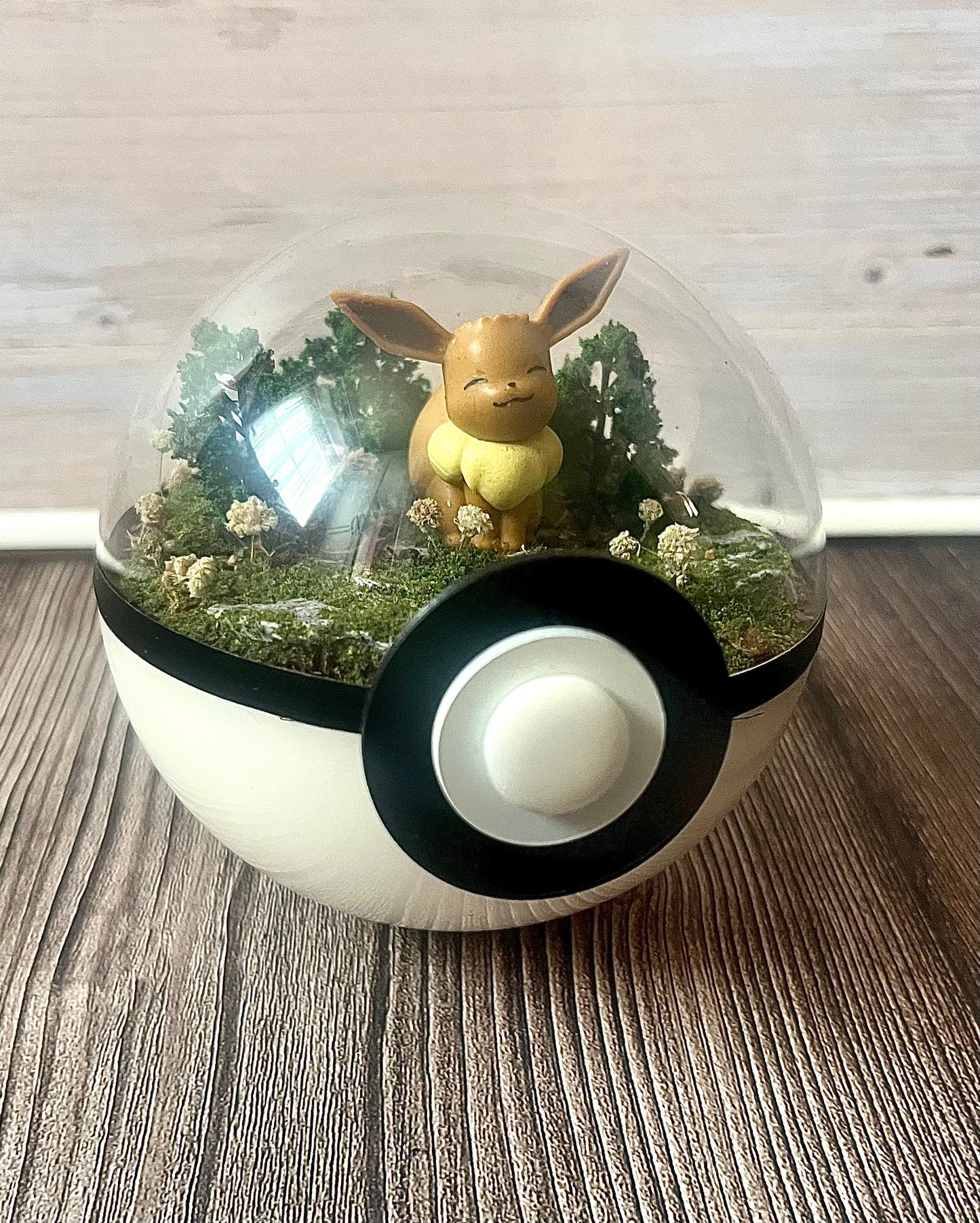 EEVEE (Small 10cm) PokéBall Diorama Terrarium