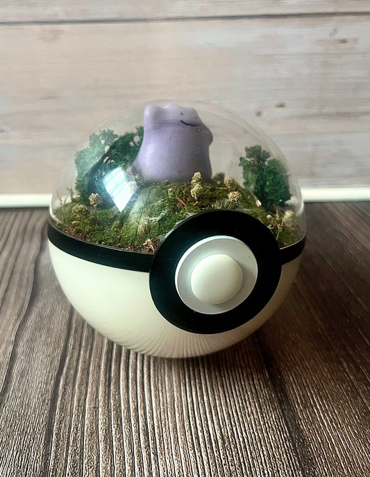 DITTO (Small 10cm) PokéBall Diorama Terrarium