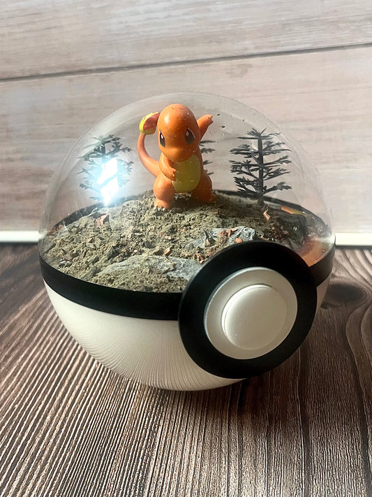 CHARMANDER (Medium 12cm) PokéBall Diorama Terrarium